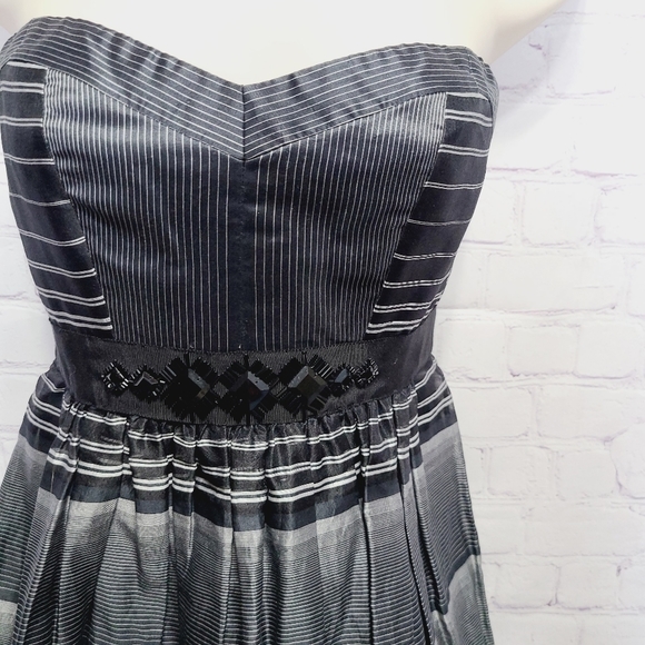 BCBG Plaid Strapless Mini Dress - Picture 2 of 9